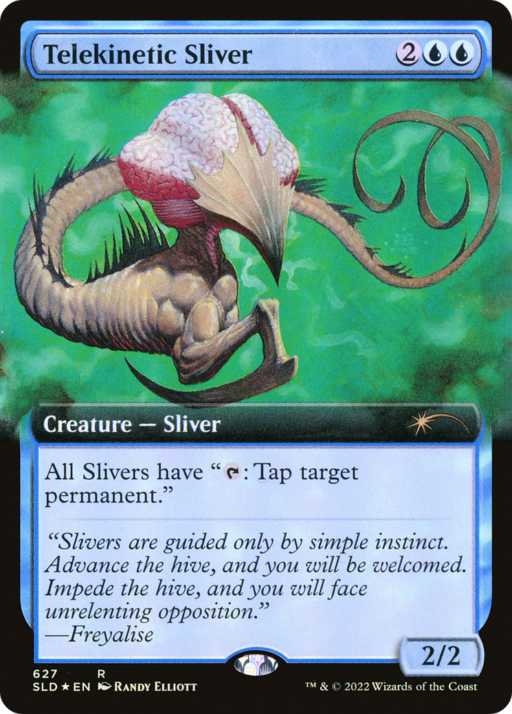 Telekinetic Sliver (Extended Art) (SLD-627) [Secret Lair Drop] Foil
