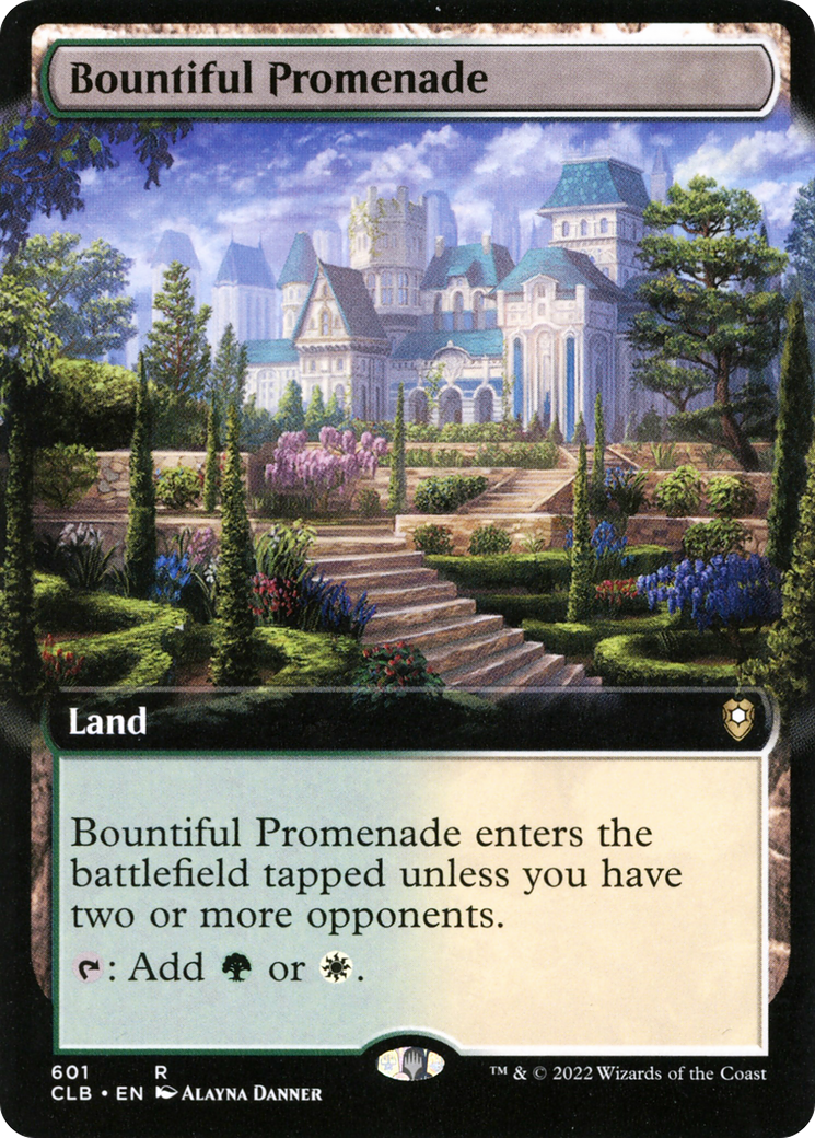 Bountiful Promenade (Extended Art) (CLB-601) [Commander Legends: Battle for Baldur's Gate] Foil