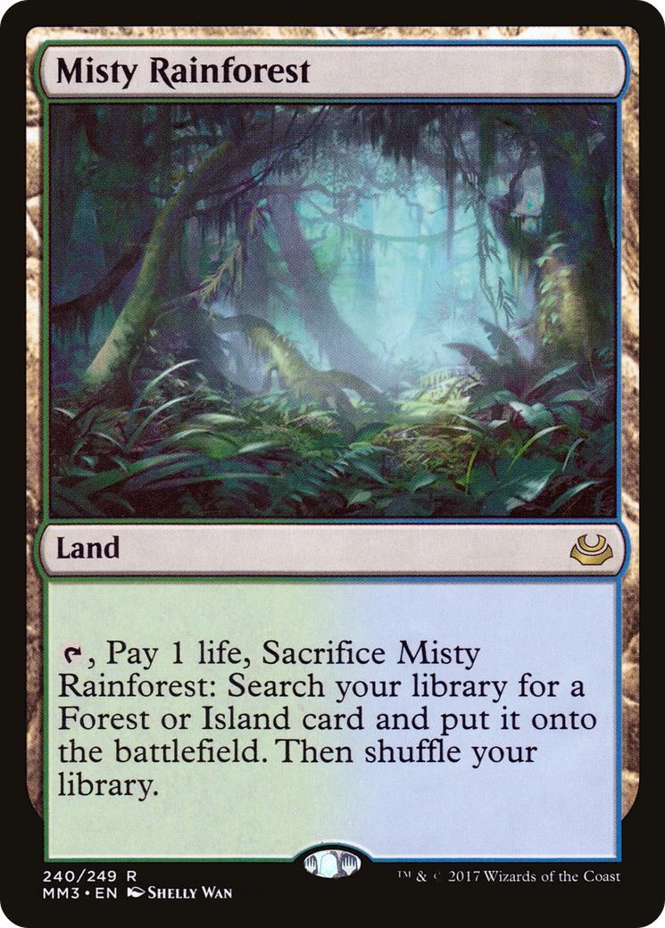 Misty Rainforest (MM3-240) [Modern Masters 2017] Foil