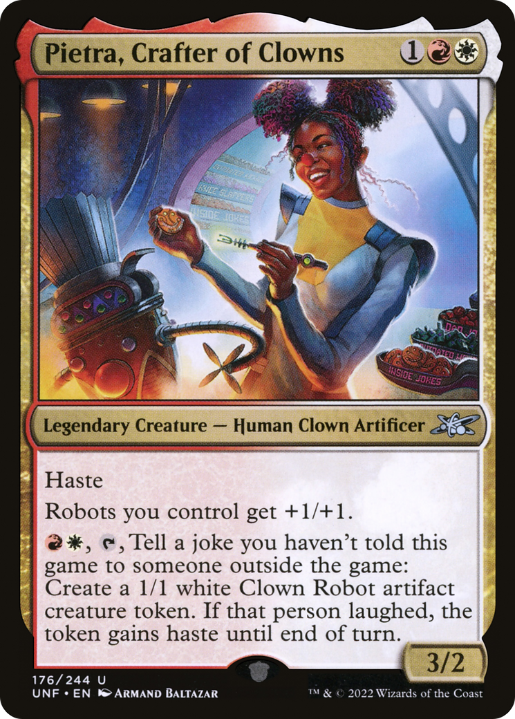 Pietra, Crafter of Clowns (UNF-176) [Unfinity] Foil