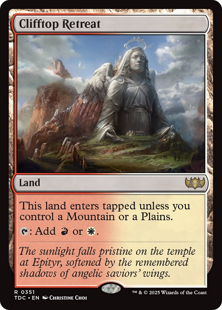 Clifftop Retreat (TDC-351) [Commander: Tarkir: Dragonstorm]