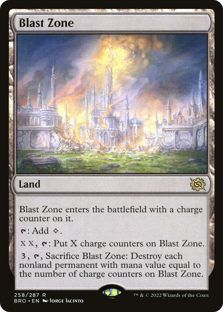 Blast Zone (BRO-258) [The Brothers' War] Foil