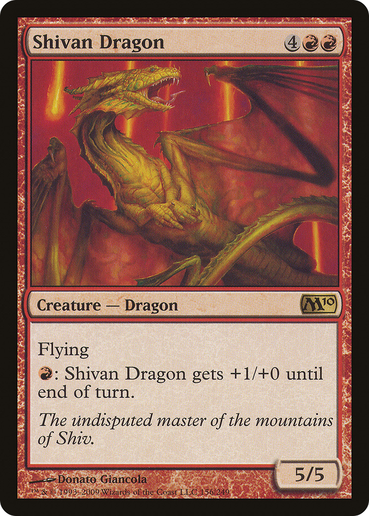 Shivan Dragon (M10-156) [Magic 2010] Foil