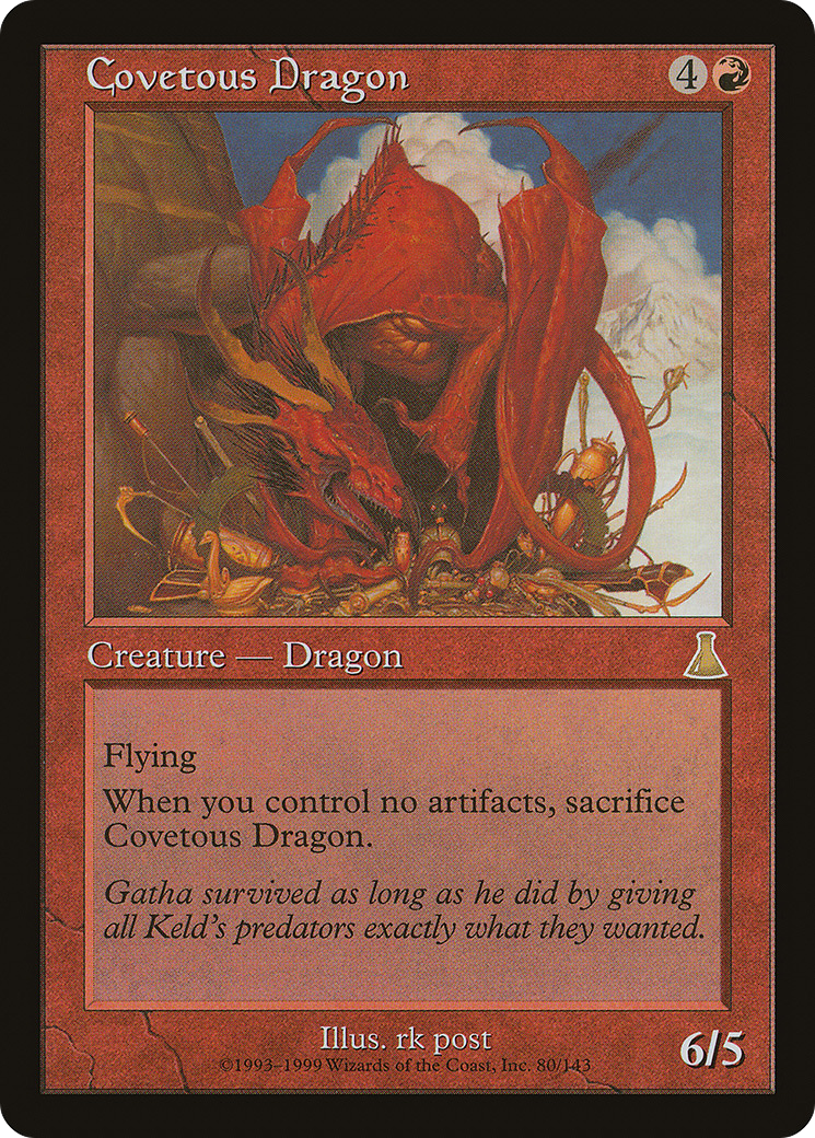 Covetous Dragon (UDS-080) [Urza's Destiny]
