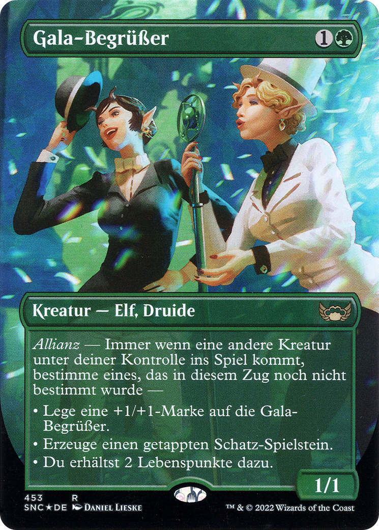 Gala Greeters (German) (UMP-453) (Borderless) [Streets of New Capenna] Foil
