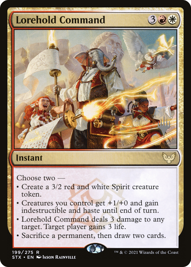 Lorehold Command (PPSTX-199P) [Promo Pack: Strixhaven: School of Mages Promos]
