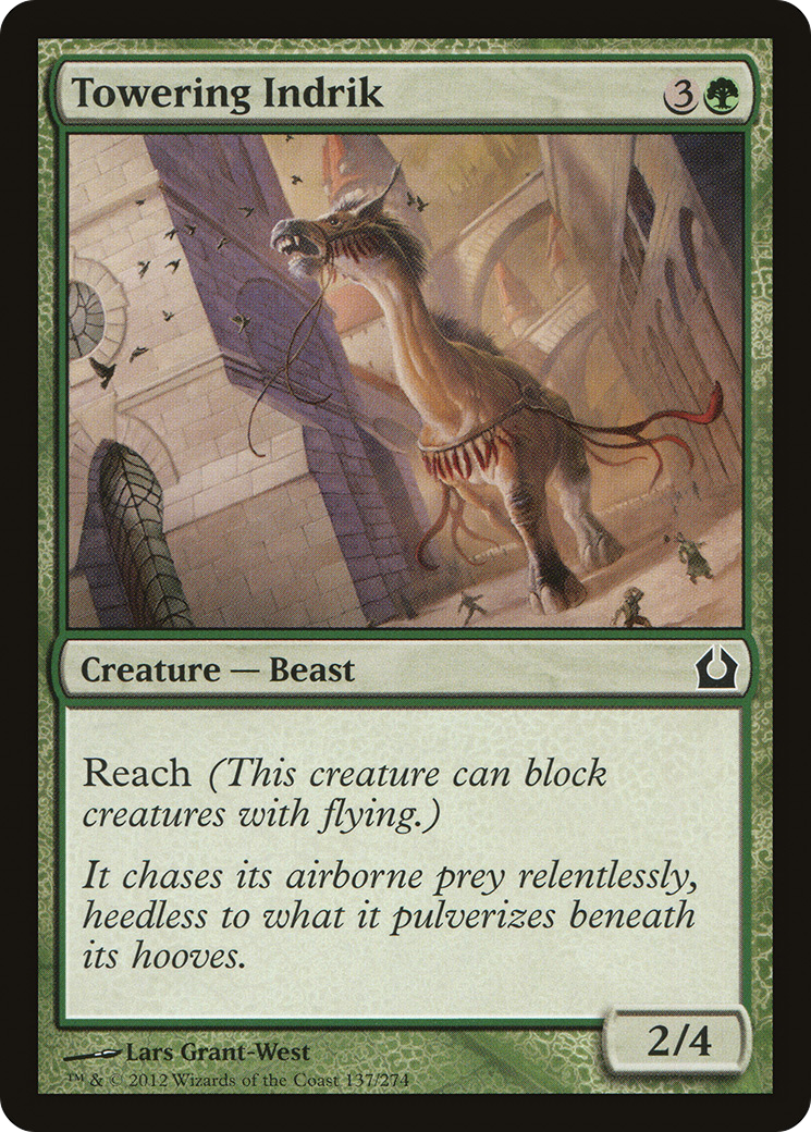 Towering Indrik (RTR-137) [Return to Ravnica]