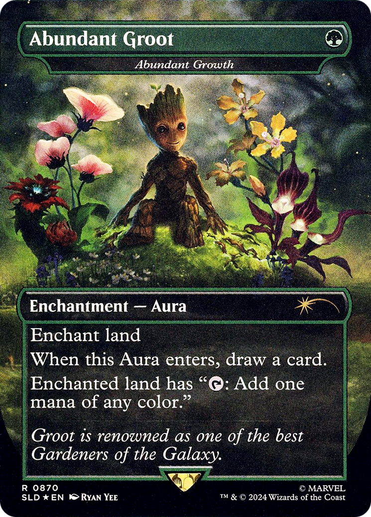 Abundant Growth (SLD-870) (Borderless) [Secret Lair Drop] Foil