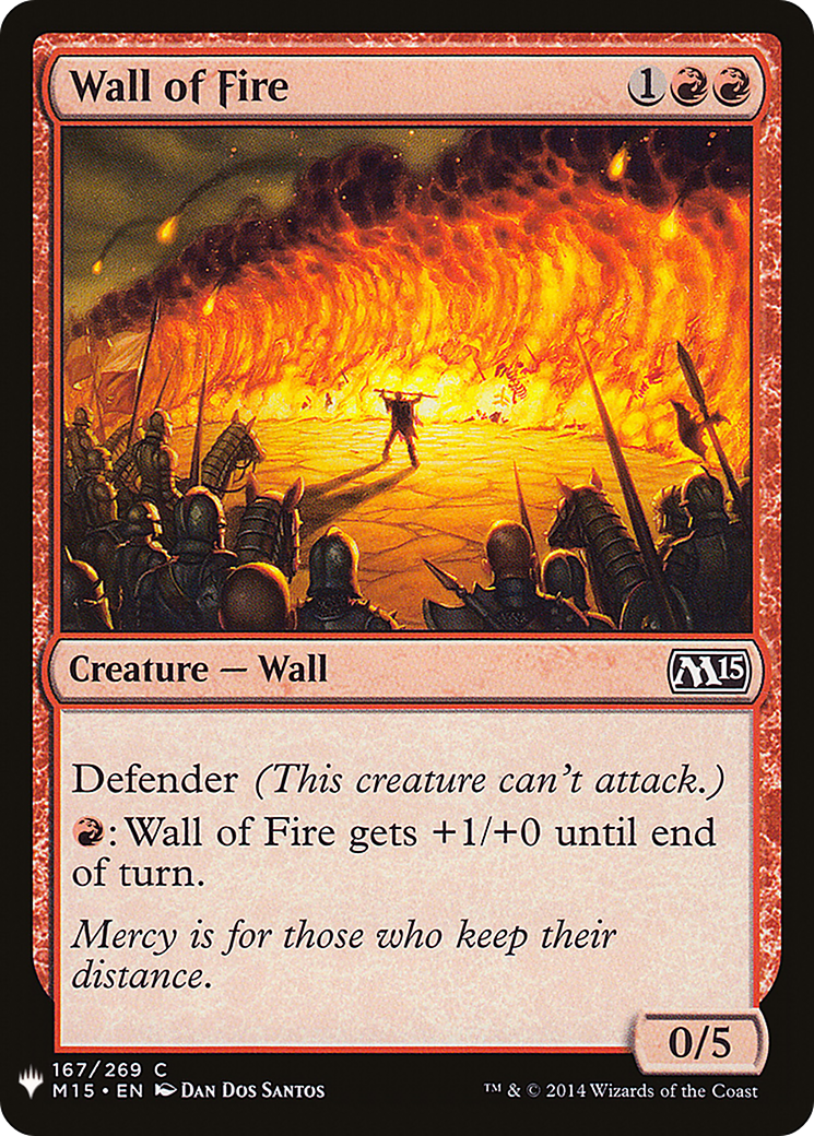 Wall of Fire (LIST-M15-167) [The List]