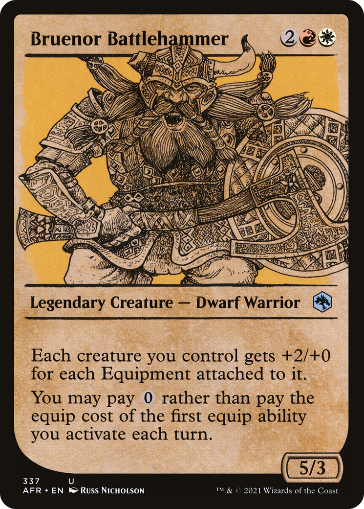 Bruenor Battlehammer (Showcase) (AFR-337) [Adventures in the Forgotten Realms] Foil
