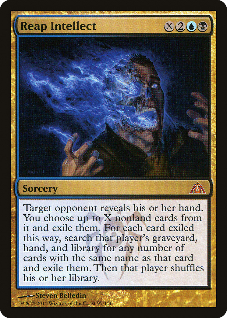 Reap Intellect (DGM-095) [Dragon's Maze] Foil