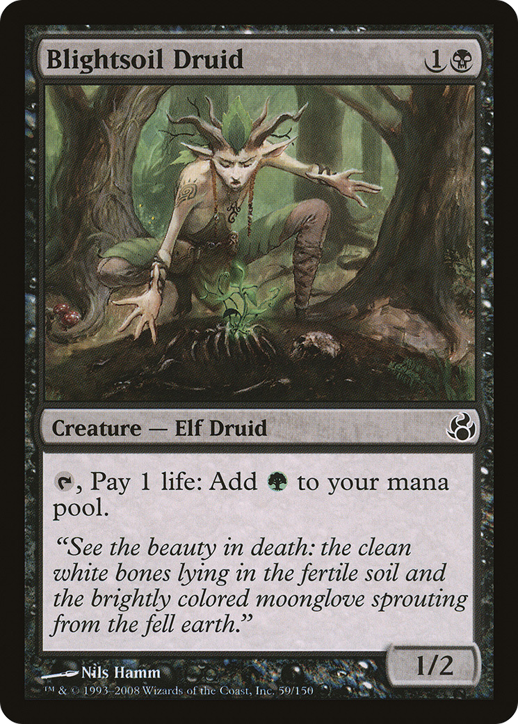 Blightsoil Druid (MOR-059) [Morningtide] Foil