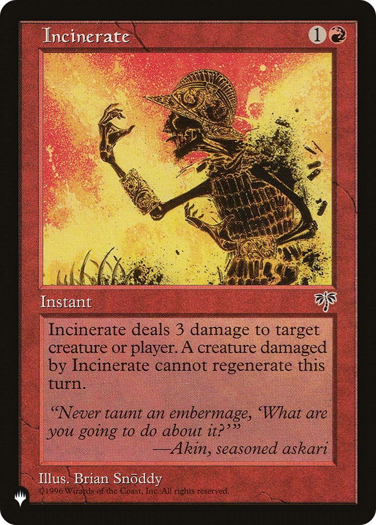 Incinerate (LIST-MIR-184) [The List]