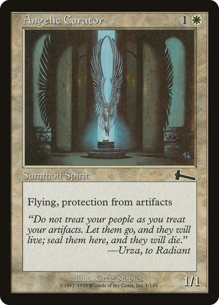 Angelic Curator (ULG-001) [Urza's Legacy] Foil