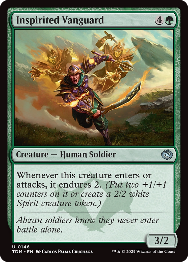 Inspirited Vanguard (TDM-146) [Tarkir: Dragonstorm]