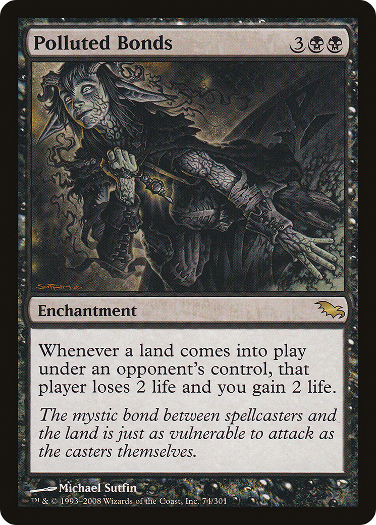 Polluted Bonds (SHM-074) [Shadowmoor] Foil
