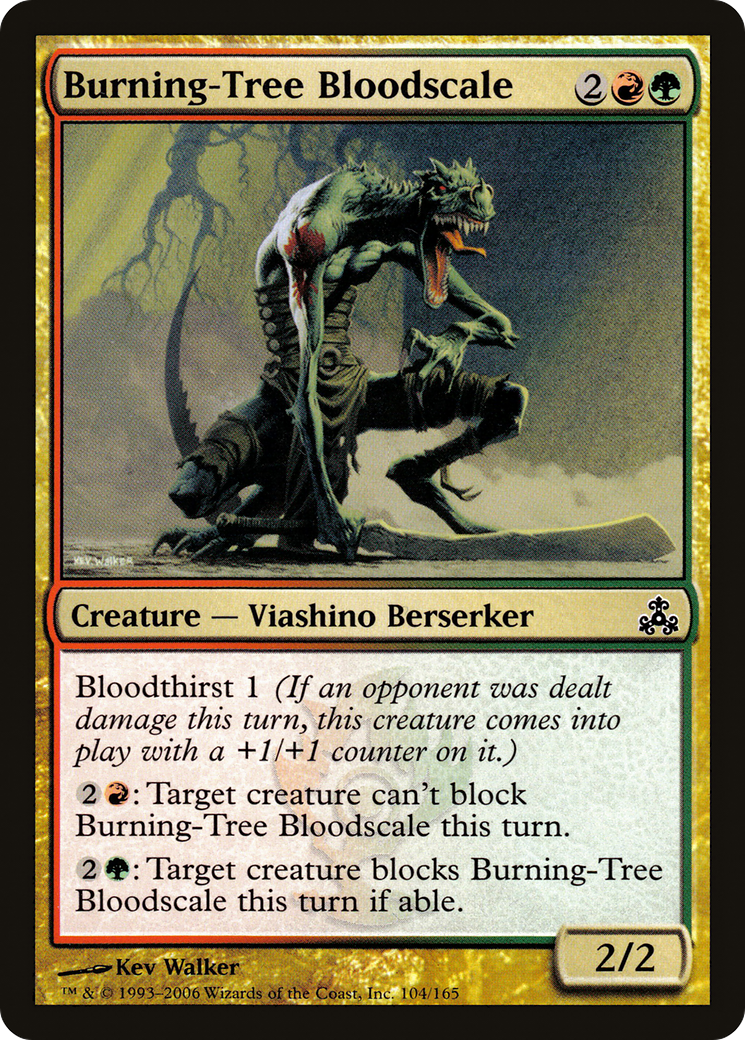 Burning-Tree Bloodscale (GPT-104) [Guildpact] Foil