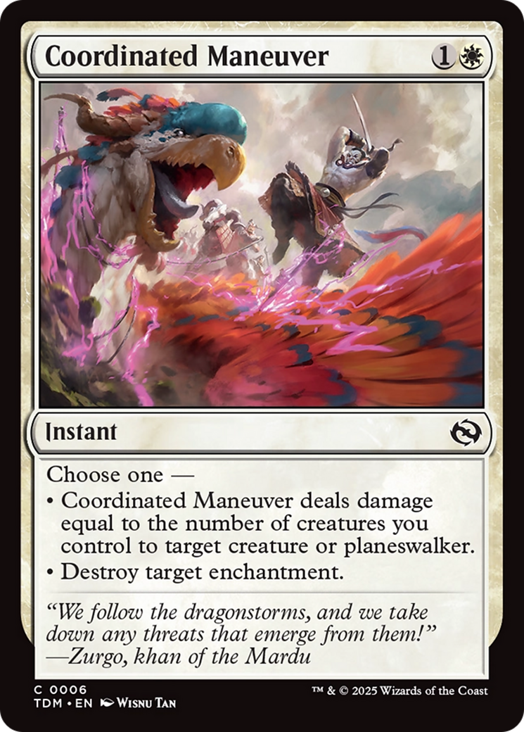 Coordinated Maneuver (TDM-006) [Tarkir: Dragonstorm]