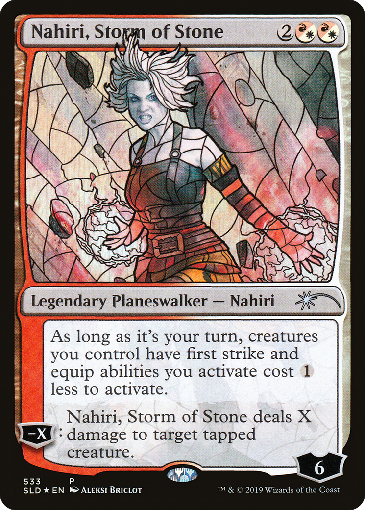 Nahiri, Storm of Stone (Stained Glass) (SLD-533) [Secret Lair Drop] Foil