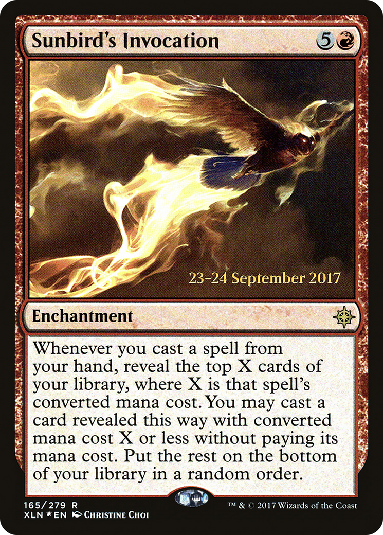 Sunbird's Invocation (PRE-165S) [Ixalan Promos] Foil