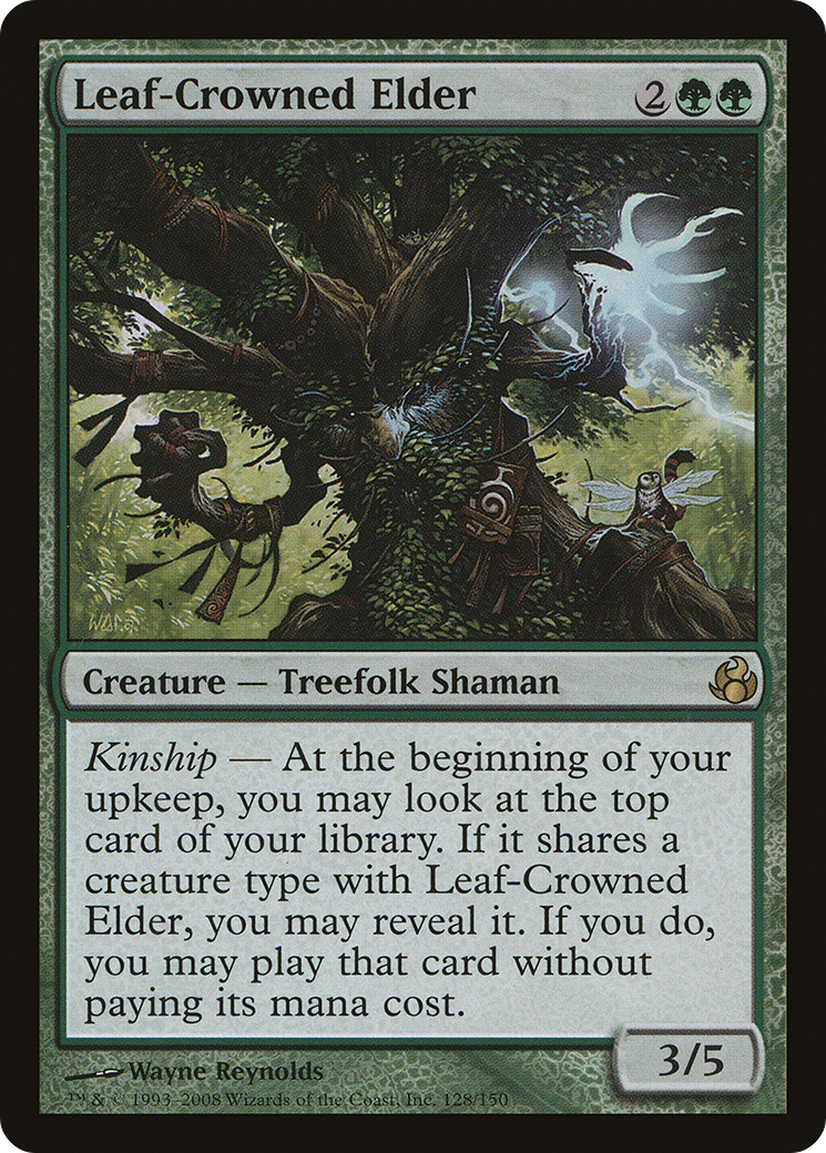 Leaf-Crowned Elder (MOR-128) [Morningtide] Foil