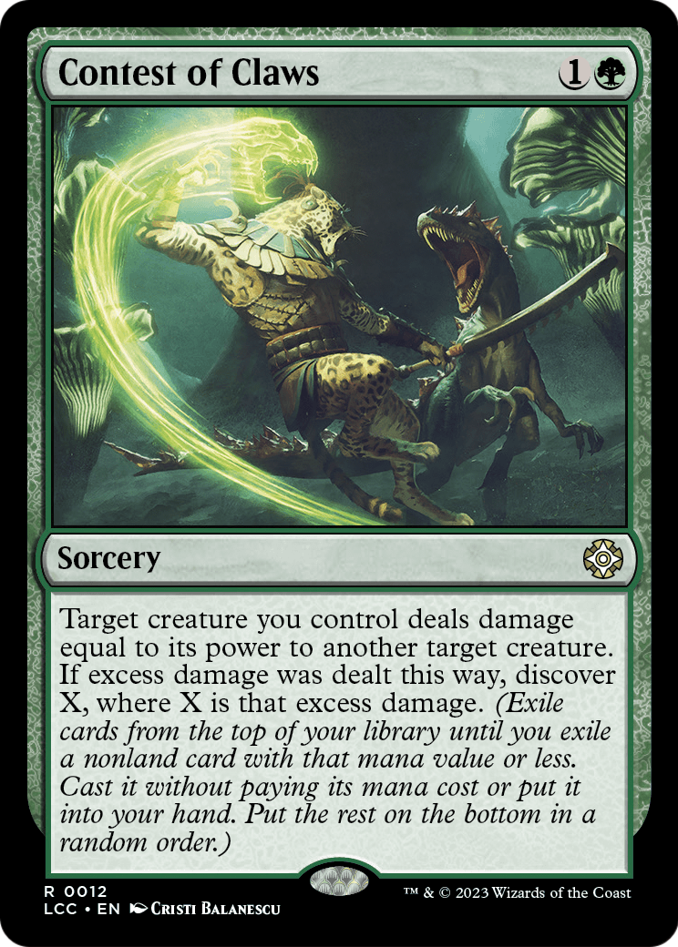 Contest of Claws (LCC-012) [The Lost Caverns of Ixalan Commander] Foil