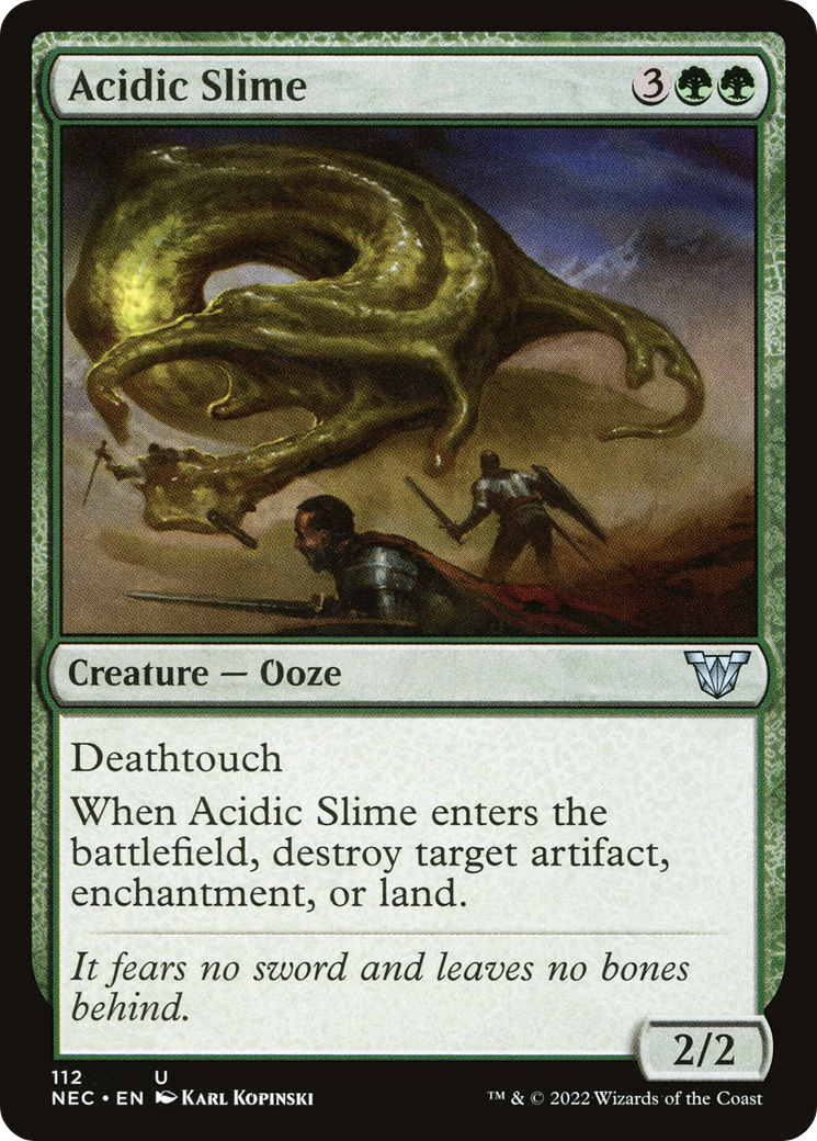 Acidic Slime (NEC-112) [Neon Dynasty Commander]