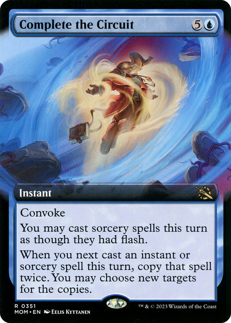 Complete the Circuit (Extended Art) (MOM-351) [March of the Machine] Foil