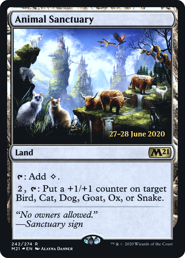 Animal Sanctuary (PRE-242S) [Core Set 2021 Promos] Foil