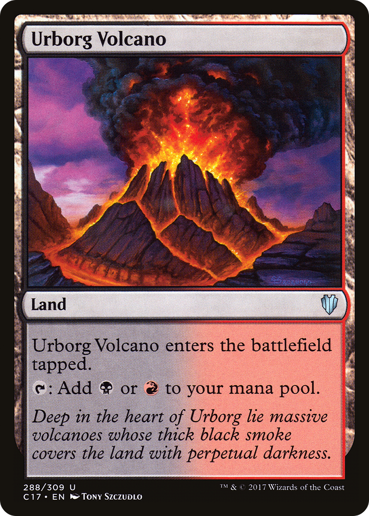 Urborg Volcano (C17-288) [Commander 2017]