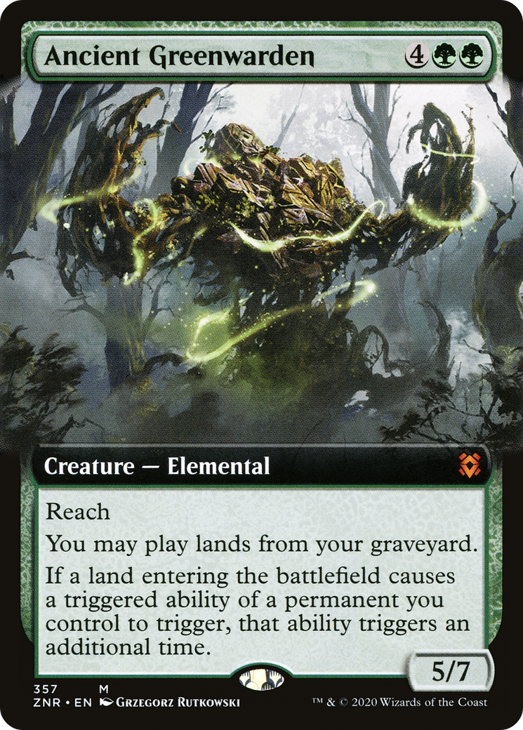 Ancient Greenwarden (Extended Art) (ZNR-357) [Zendikar Rising] Foil