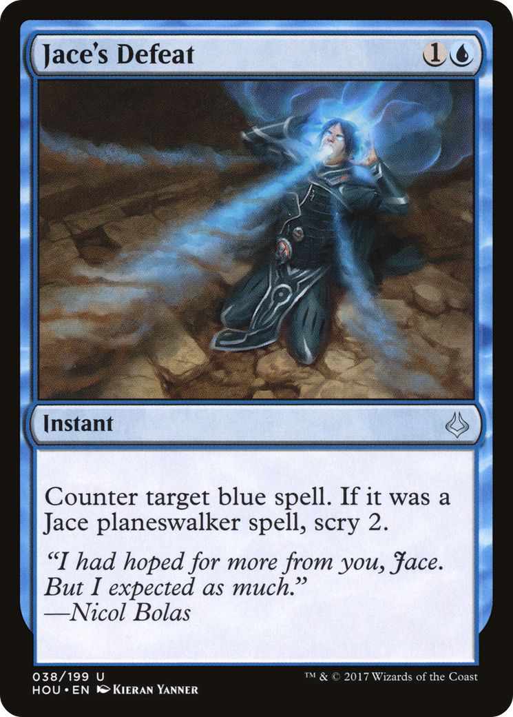 Jace's Defeat (HOU-038) [Hour of Devastation] Foil