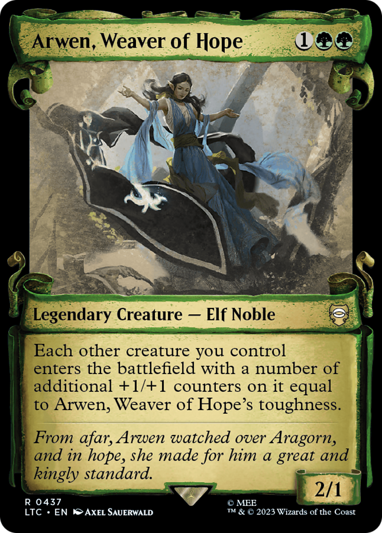 Arwen, Weaver of Hope (Showcase Scrolls) (LTC-437) [Tales of Middle-earth Commander]