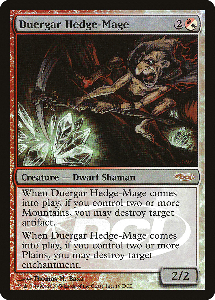 Duergar Hedge-Mage (WPN-019) [DCI Promos] Foil