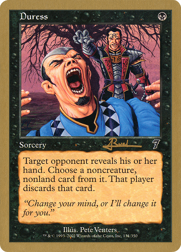 Duress - 2001 Antoine Ruel (7ED) [World Championship Decks 2001]