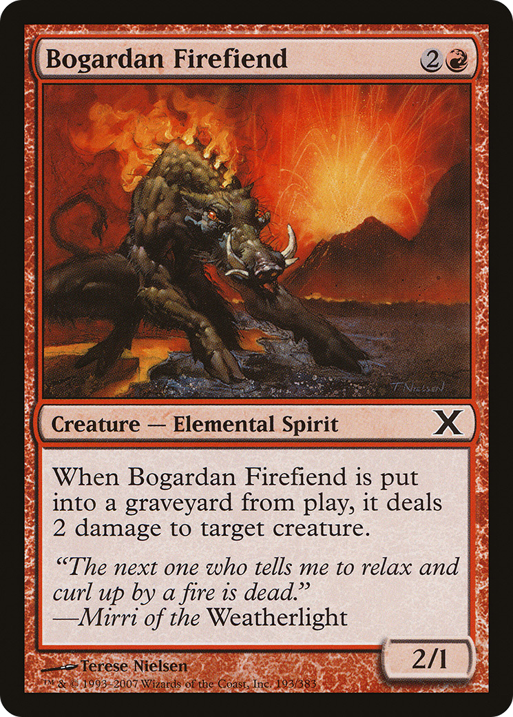 Bogardan Firefiend (10E-193) [Tenth Edition]