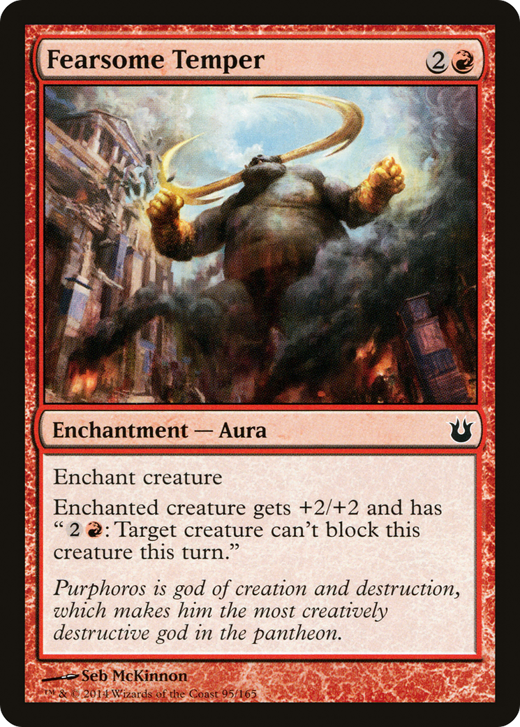Fearsome Temper (BNG-095) [Born of the Gods] Foil