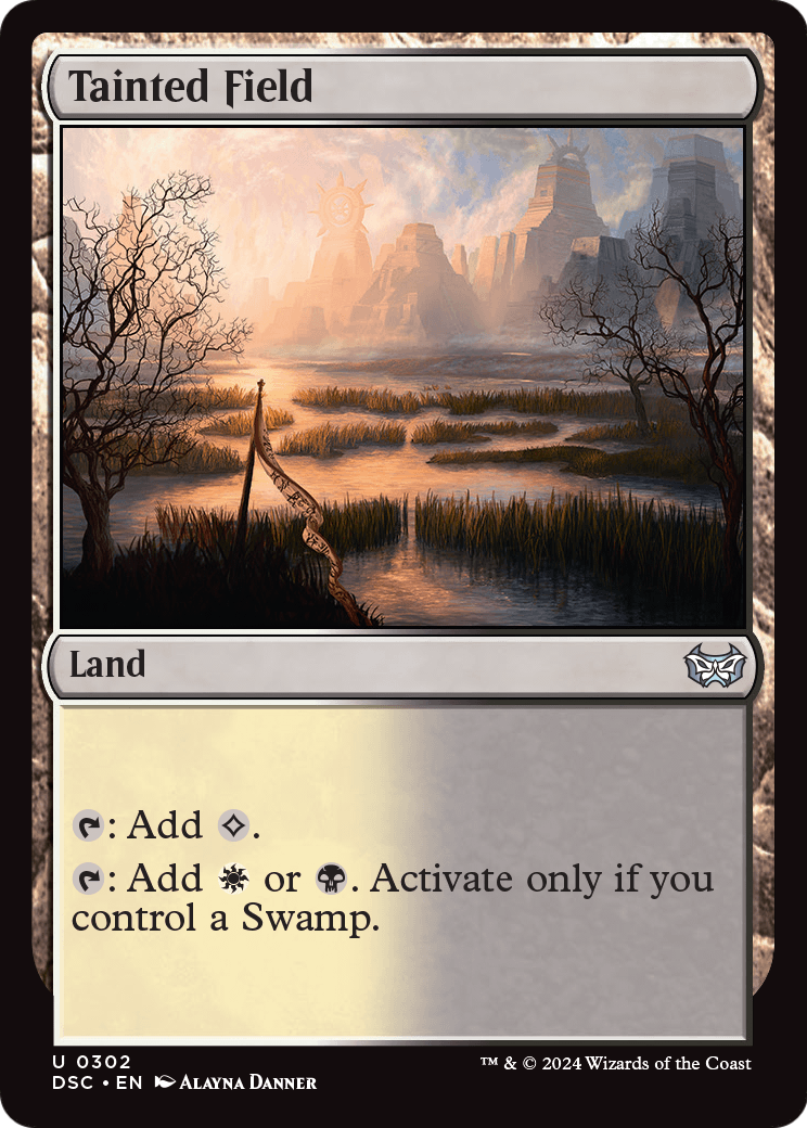 Tainted Field (DSC-302) [Duskmourn: House of Horror Commander]