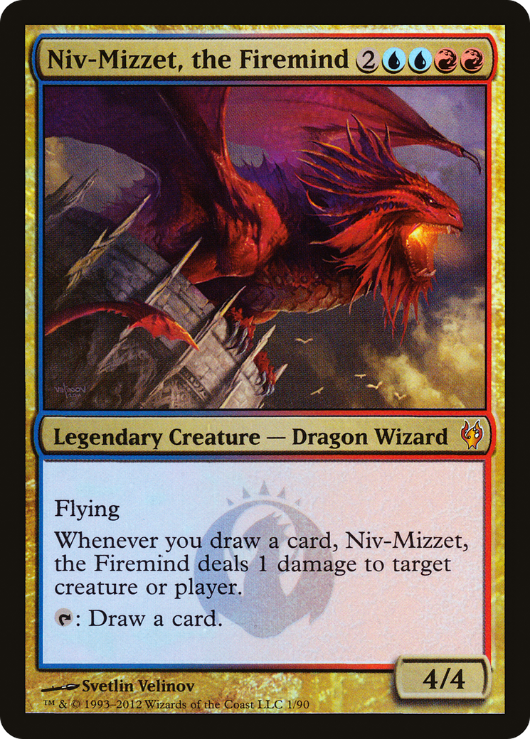 Niv-Mizzet, the Firemind (DDJ-001) [Duel Decks: Izzet vs. Golgari] Foil