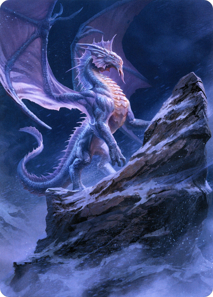 Ancient Silver Dragon // Ancient Silver Dragon (ACLB-006) (Borderless) [Battle for Baldur's Gate Art Series] Foil
