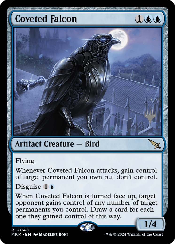 Coveted Falcon (PPMKM-048) [Promo Pack: Murders at Karlov Manor Promos] Foil