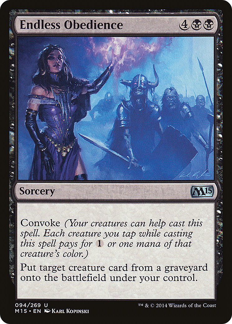 Endless Obedience (M15-094) [Magic 2015] Foil
