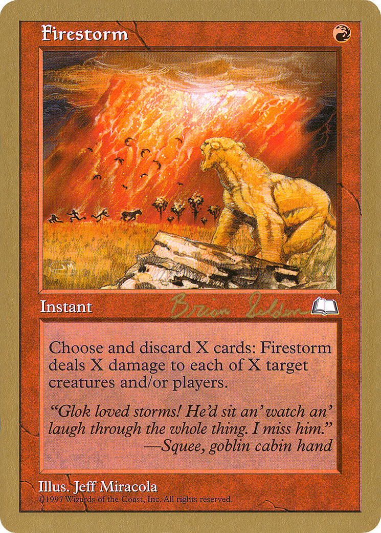 Firestorm - 1998 Brian Selden (WTH) [World Championship Decks 1998]