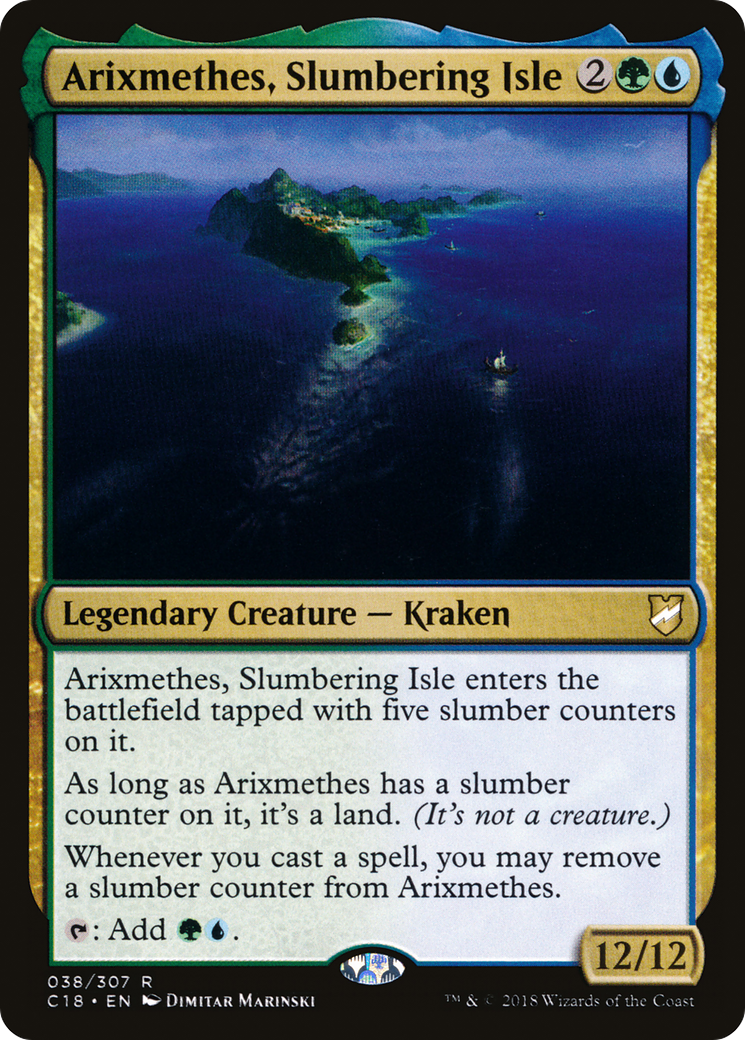 Arixmethes, Slumbering Isle (C18-038) [Commander 2018]