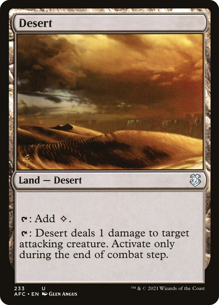 Desert (AFC-233) [Forgotten Realms Commander]