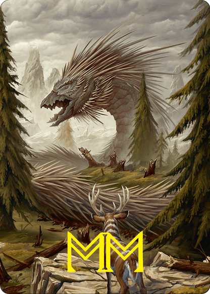Quilled Greatwurm // Quilled Greatwurm (AFDN-044) (Borderless) [Foundations Art Series] Foil
