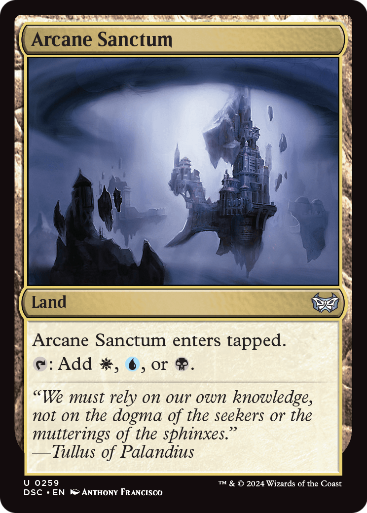 Arcane Sanctum (DSC-259) [Duskmourn: House of Horror Commander]