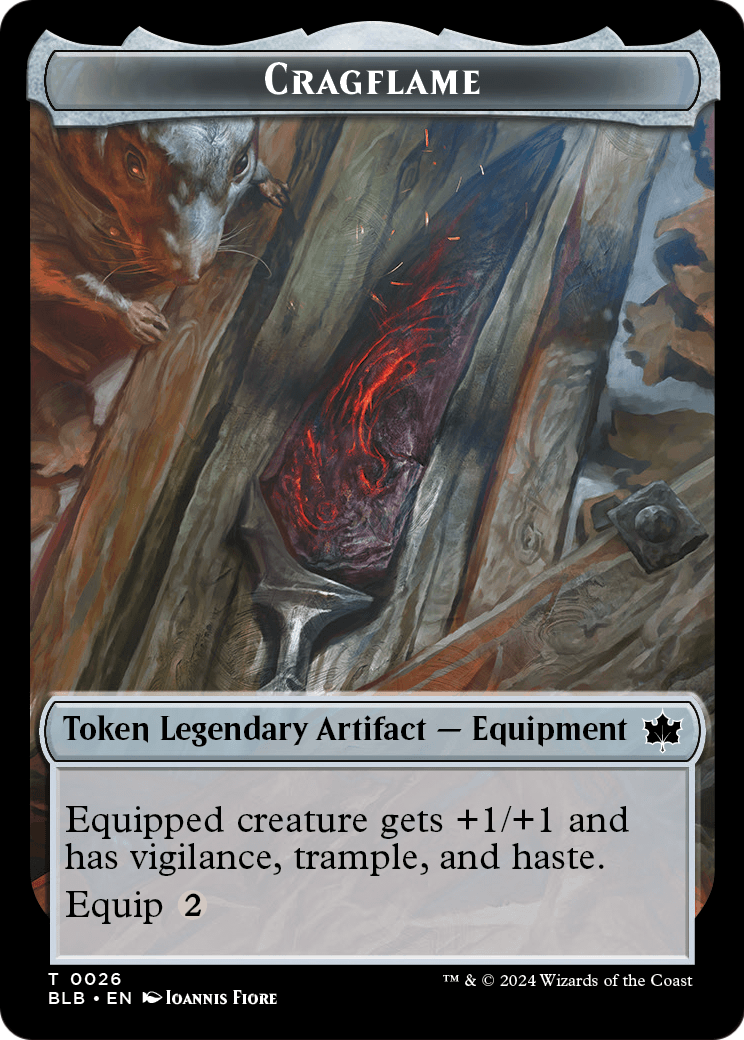 Cragflame Token (BLB-026) [Bloomburrow Tokens]
