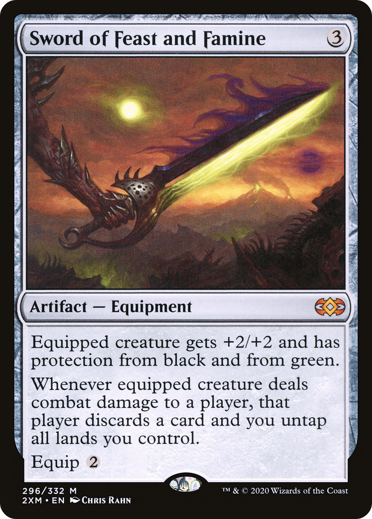 Sword of Feast and Famine (2XM-296) [Double Masters] Foil