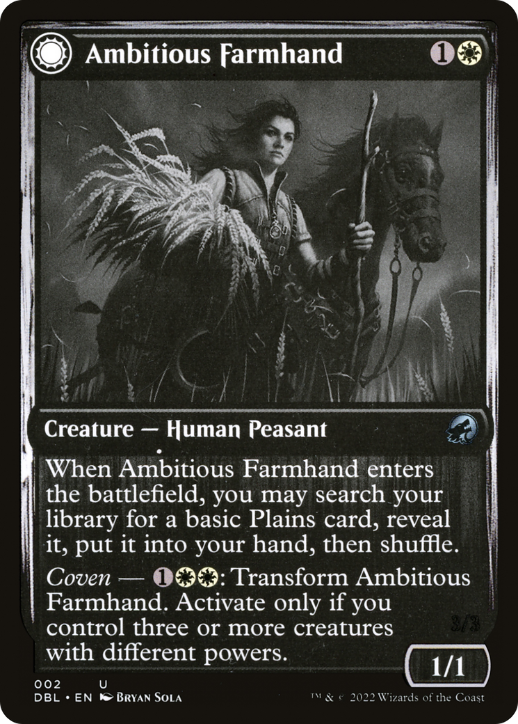 Ambitious Farmhand (DBL-002) [Innistrad: Double Feature]